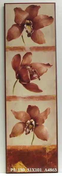 Obraz Kwiat w trzech stadiach 31x101 cm