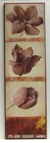 Obraz Kwiat w trzech stadiach 31x101 cm