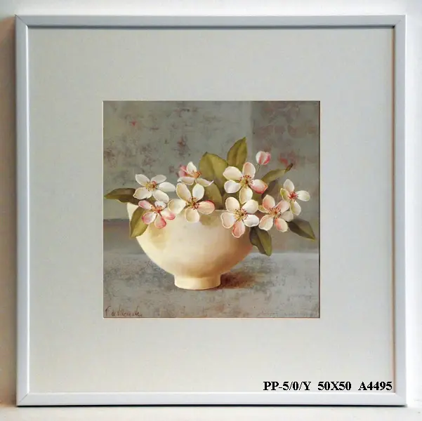 Obraz Kwiatki w misce 50x50 cm