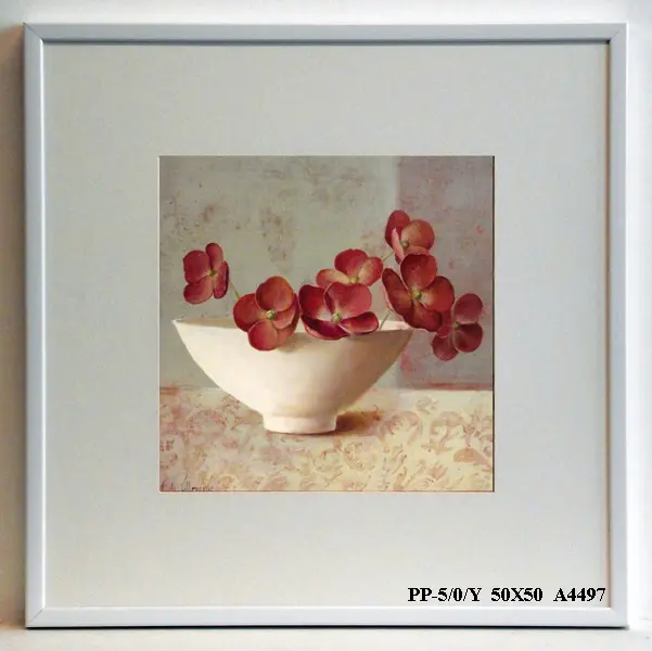 Obraz Kwiatki w misce 50x50 cm