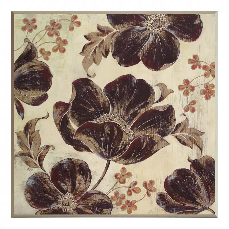 Obraz Kwiatowe ornamenty 1 na płycie 51x51 cm