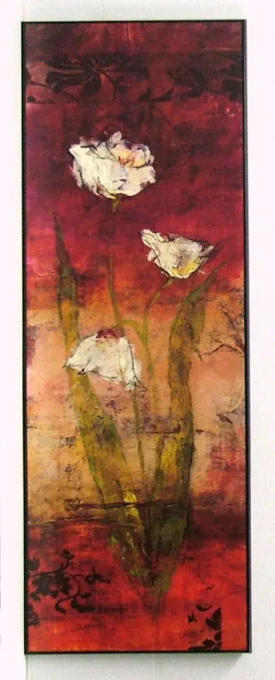 Obraz Kwiaty, biała orchidea I 34x96 cm