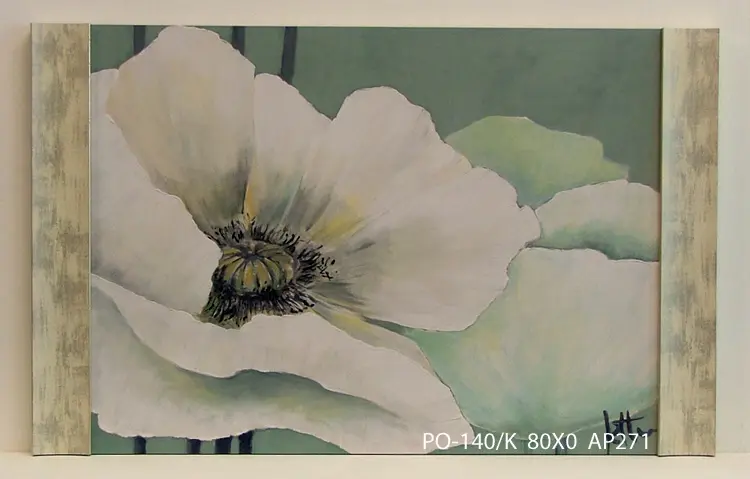 Obraz Kwiaty białych maków 80x60 cm