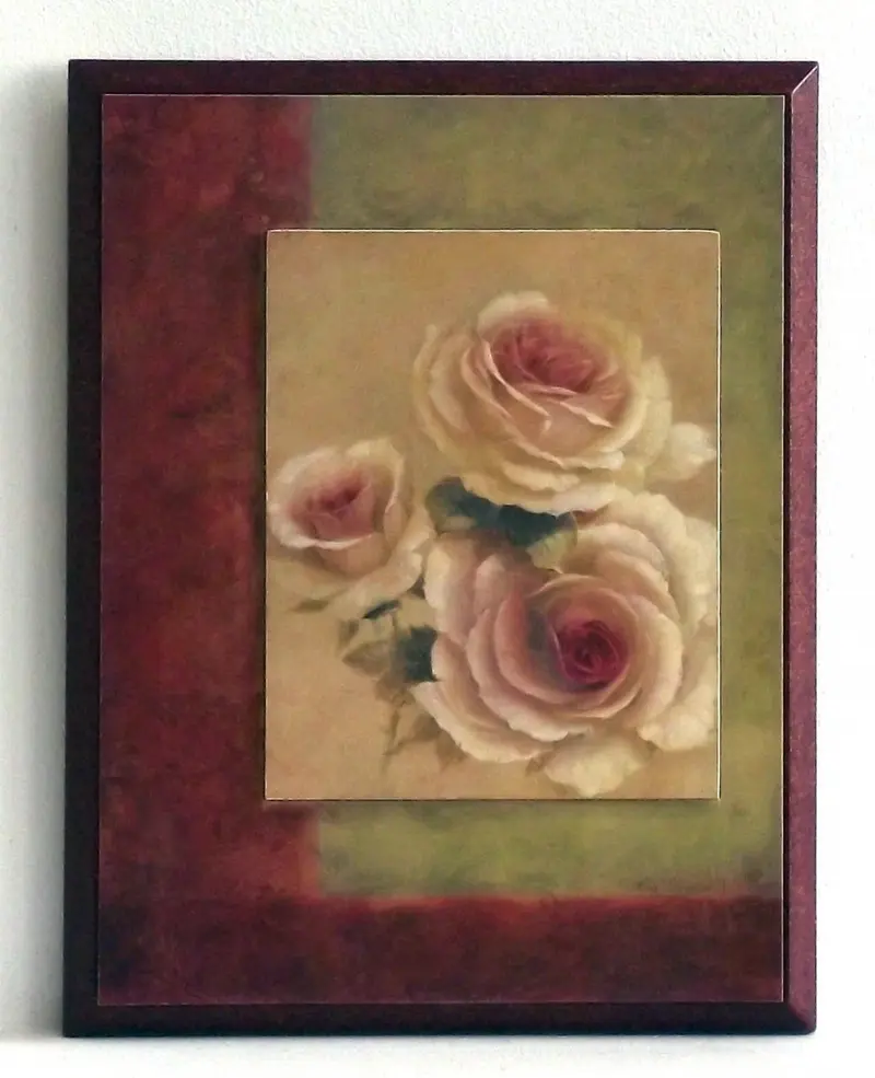 Obraz Kwiaty róży w niesymetrycznej kompozycji 17x22 cm