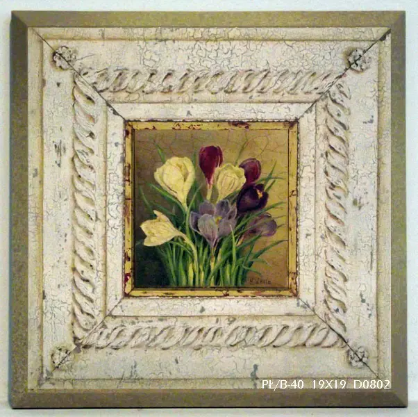 Obraz Kwiaty vintage, frezje 19x19 cm