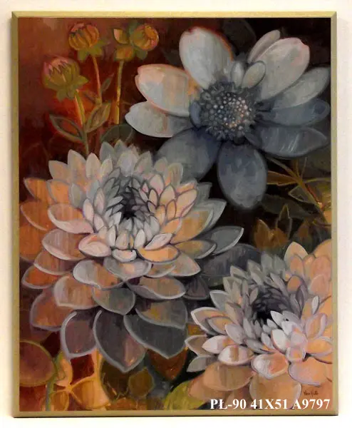 Obraz Kwiaty w szarościach 41x51 cm