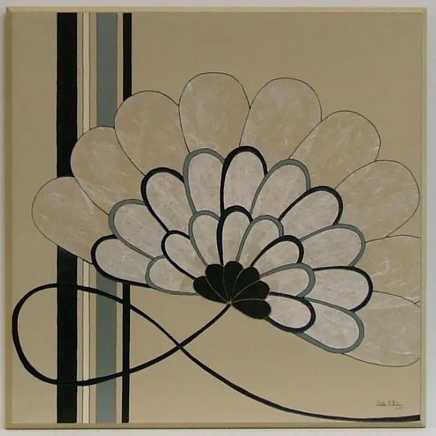 Obraz Kwiaty wachlarze 51x51 cm