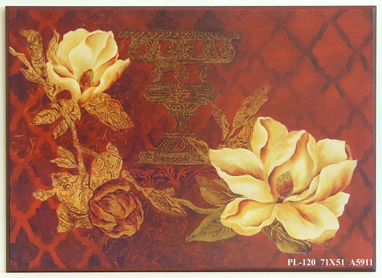 Obraz Kwiaty z antycznym akcentem, waza 71x51 cm