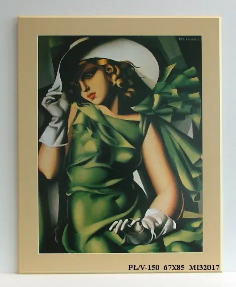 Obraz Łempicka, Kobieta w zieleni 67x85 cm