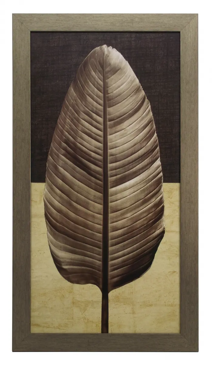 Obraz Liść palmowy w ramie 40x80 cm