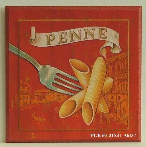 Obraz Makaron, penne 31x31 cm