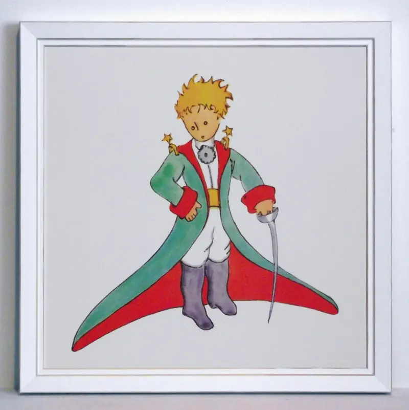 Obraz Mały Książę, ilustracja do książki 30x30 cm