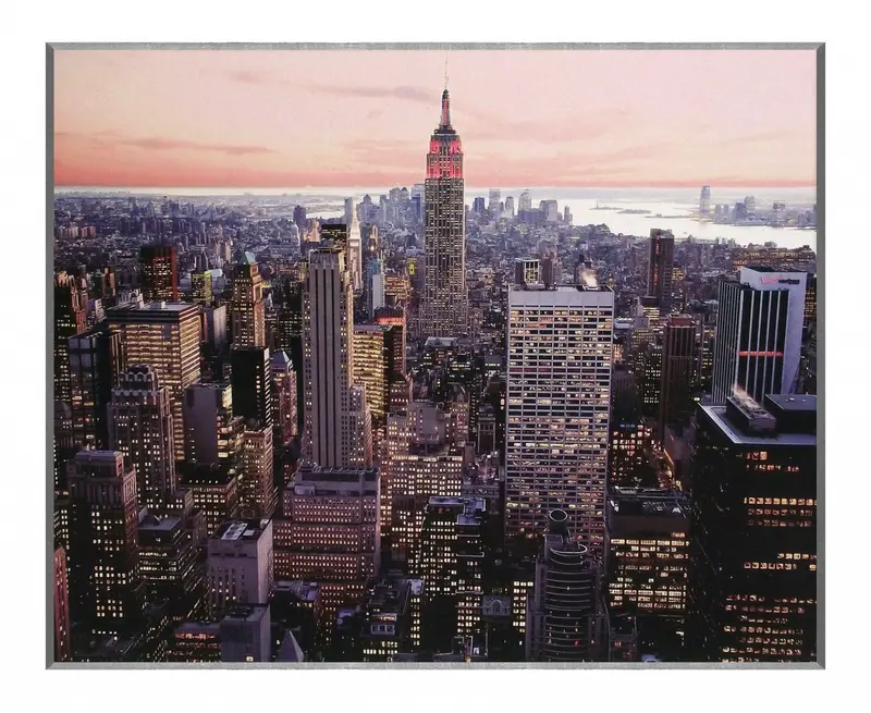 Obraz Manhattan o zmierzchu na płycie 51x41 cm