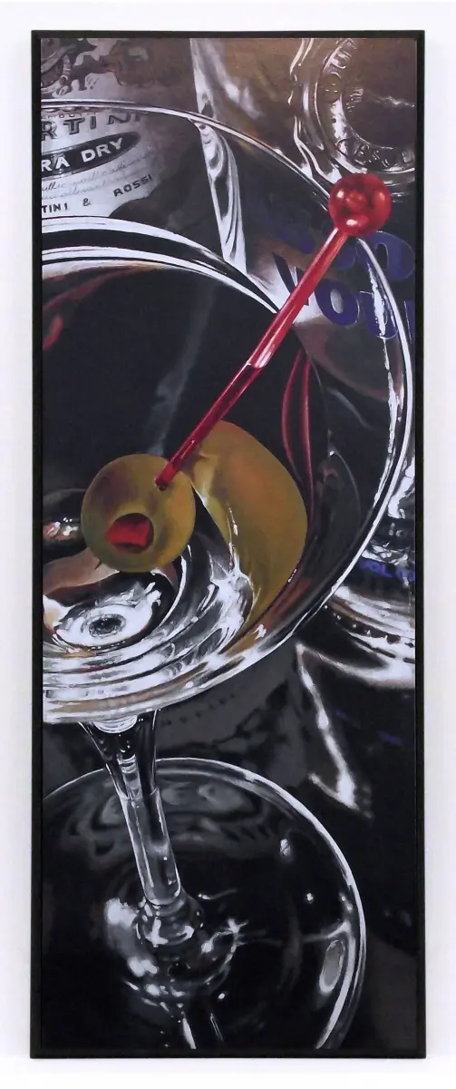 Obraz Martini z oliwką 31x81 cm