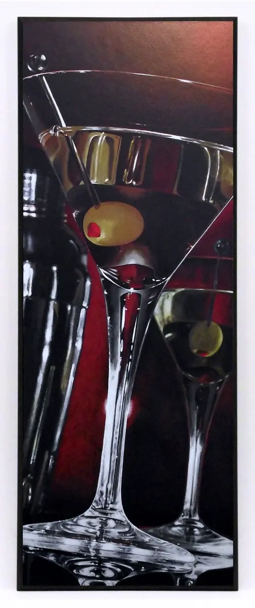 Obraz Martini z oliwkami 31x81 cm