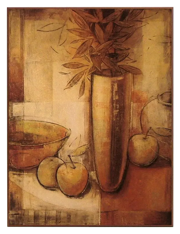 Obraz Martwa natura z jabłkami, monochrom na płycie 61x81 cm