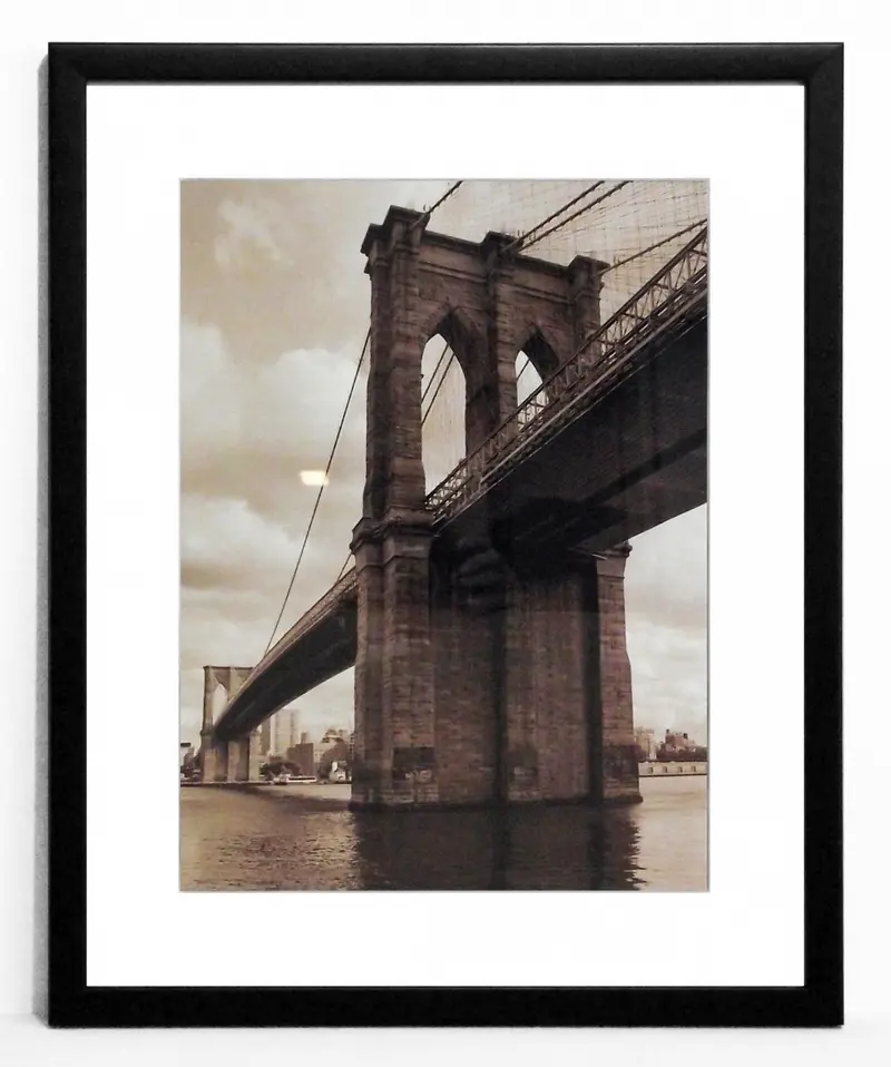 Obraz Miejski widok na Most w Brooklynie w ramie 40x50 cm