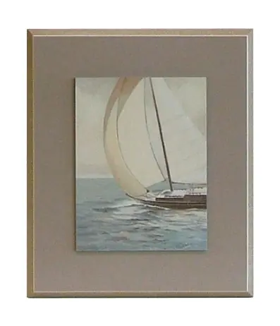 Obraz Morze, jacht 27x32 cm