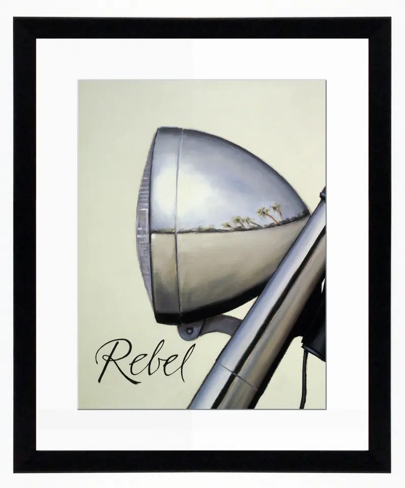 Obraz Motocykl, reflektor w ramie 40x50 cm