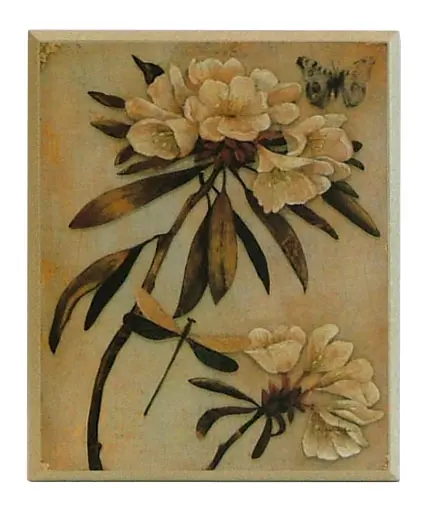 Obraz Motywy botaniczne, kwiaty azalii na płycie 26x31 cm