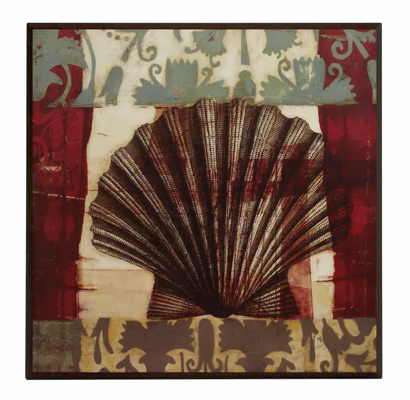 Obraz Muszla w ornamentach 51x51 cm