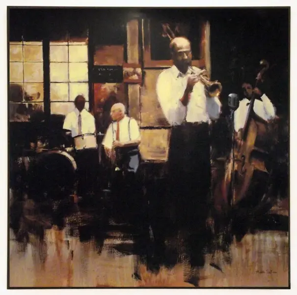 Obraz Muzycy jazzowi 71x71 cm