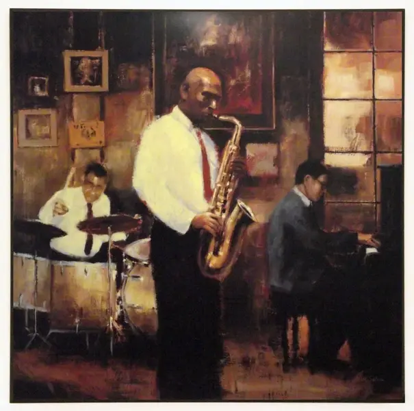 Obraz Muzycy jazzowi 71x71 cm