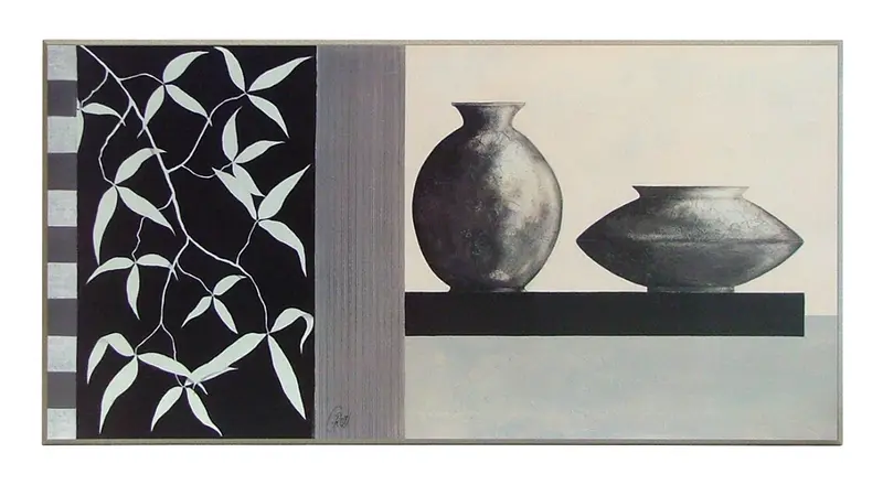 Obraz Naczynia na półce 101x51 cm