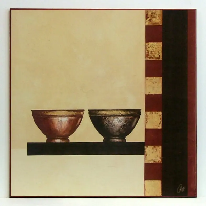 Obraz Naczynia na półce 71x71 cm