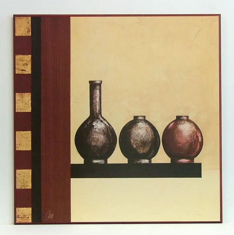 Obraz Naczynia na półce 71x71 cm