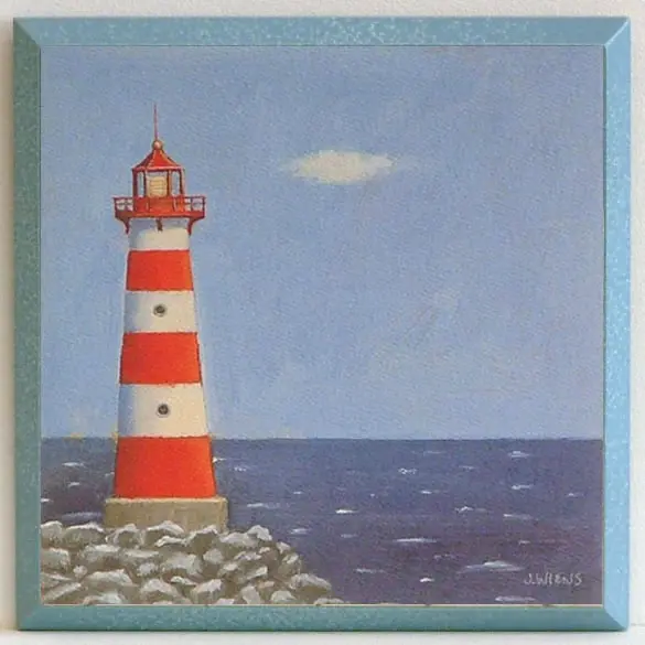 Obraz Nadmorska seria - latarnia morska 19x19 cm