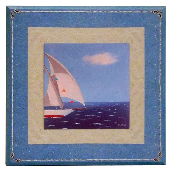 Obraz Nadmorska seria ze sznurkiem na płycie 32x32 cm