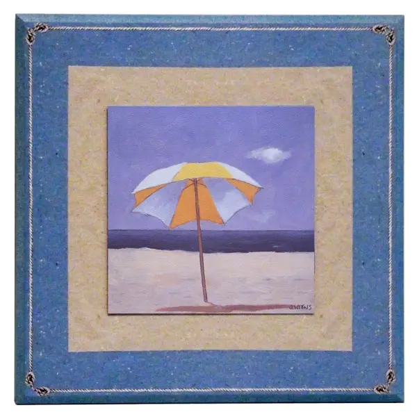 Obraz Nadmorska seria ze sznurkiem na płycie 32x32 cm