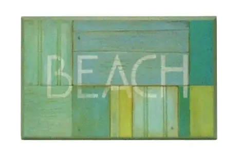 Obraz Nadmorskie szyldy 'BEACH' na płycie 40x25 cm
