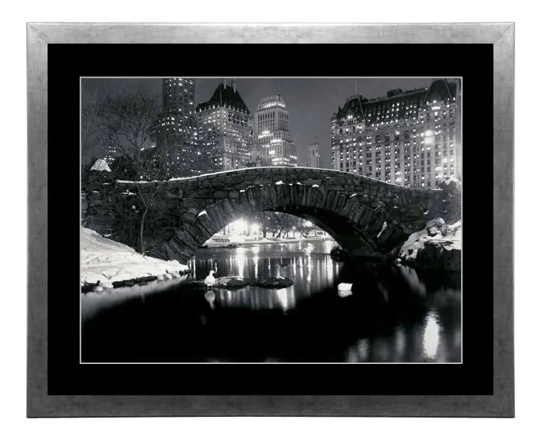 Obraz New York, Central Park, mostek 95x75 cm