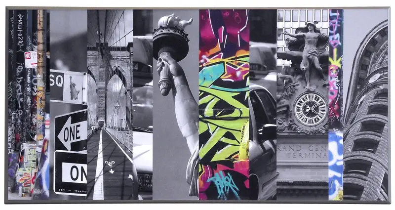 Obraz New York, Nowy York we fragmentach 101x51 cm