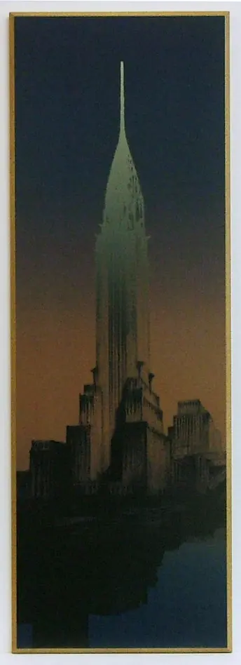 Obraz Nowy Jork nocą, Chrysler Building 32x92 cm