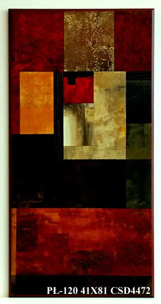 Obraz Ognista abstrakcja ze złotem 41x81 cm