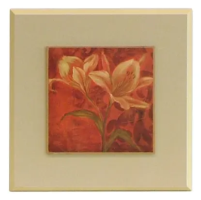 Obraz Ogniste kwiaty 28x28 cm
