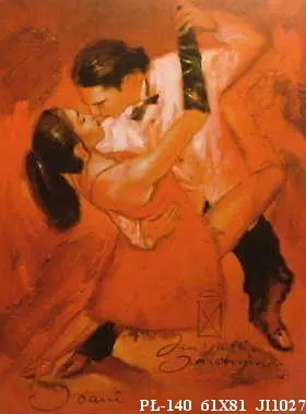 Obraz Ogniste tango, para w tańcu 61x81 cm