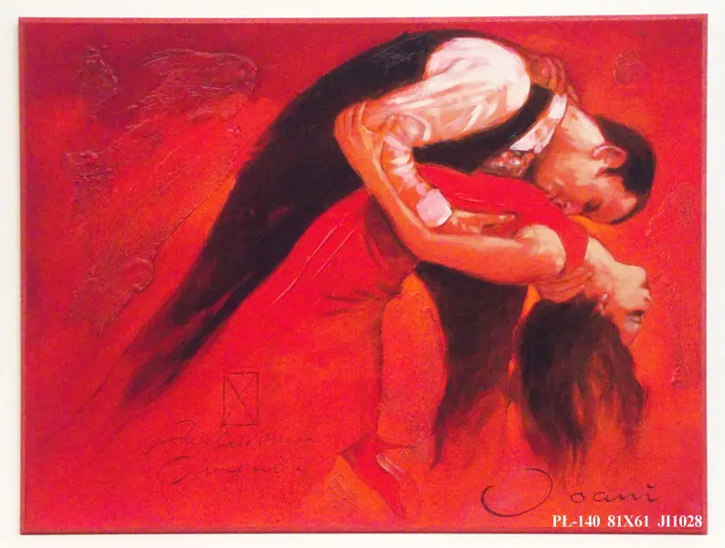 Obraz Ogniste tango, para w tańcu 81x61 cm