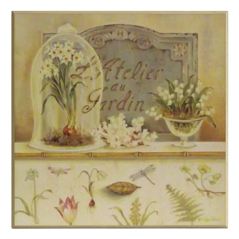 Obraz Ogrodowe Atelier na płycie 41x41 cm
