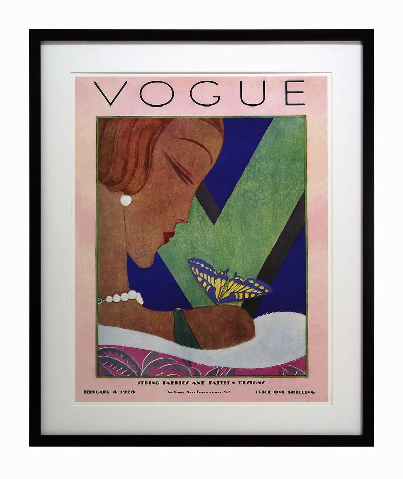 Obraz Okładka VOGUE, 8 lutego 1928 w ramie 60x73,5 cm