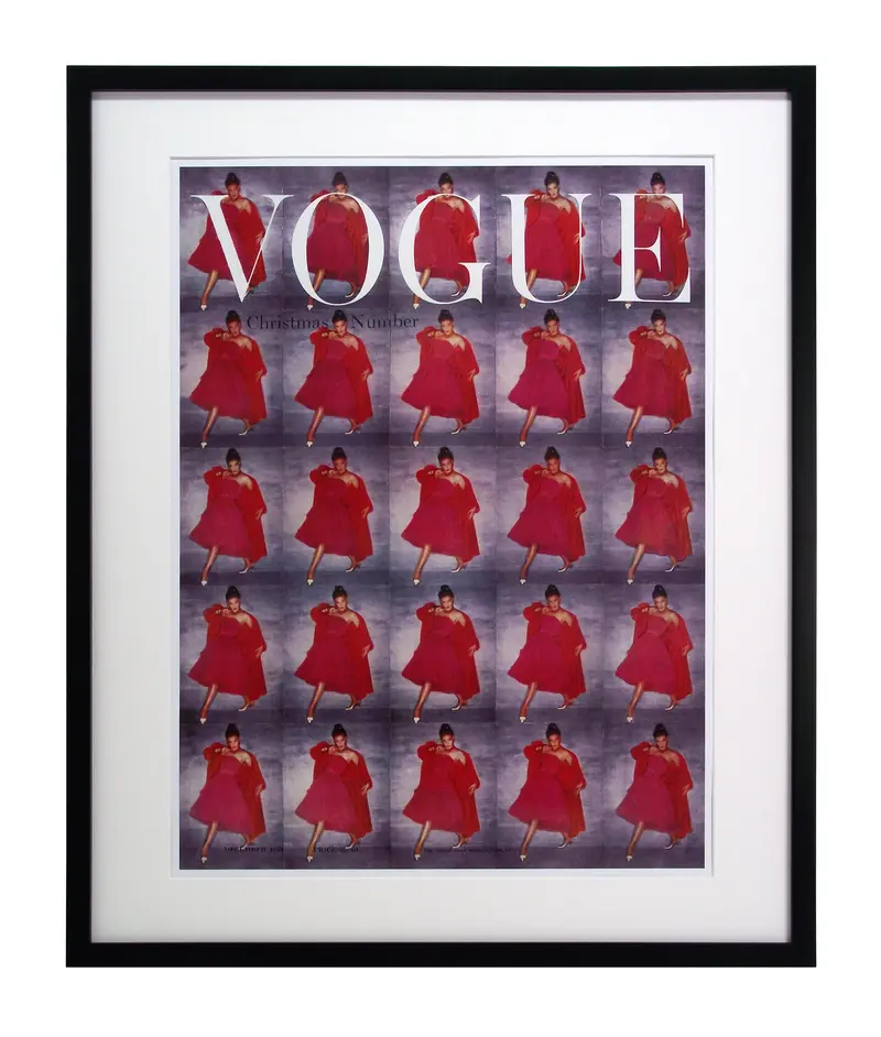 Obraz Okładka VOGUE, grudzień 1954 w ramie 60x73,5 cm