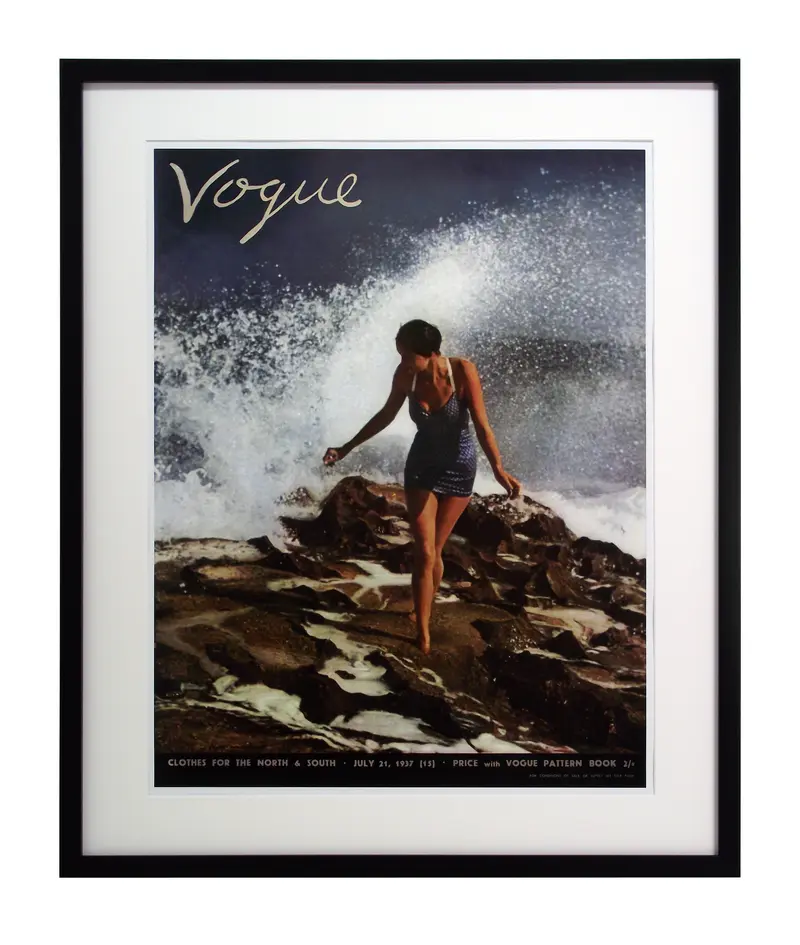 Obraz Okładka VOGUE, lipiec 1937 w ramie 60x73,5 cm