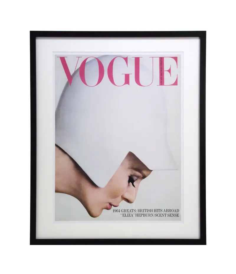 Obraz Okładka VOGUE, styczeń 1964 w ramie 60x73,5 cm