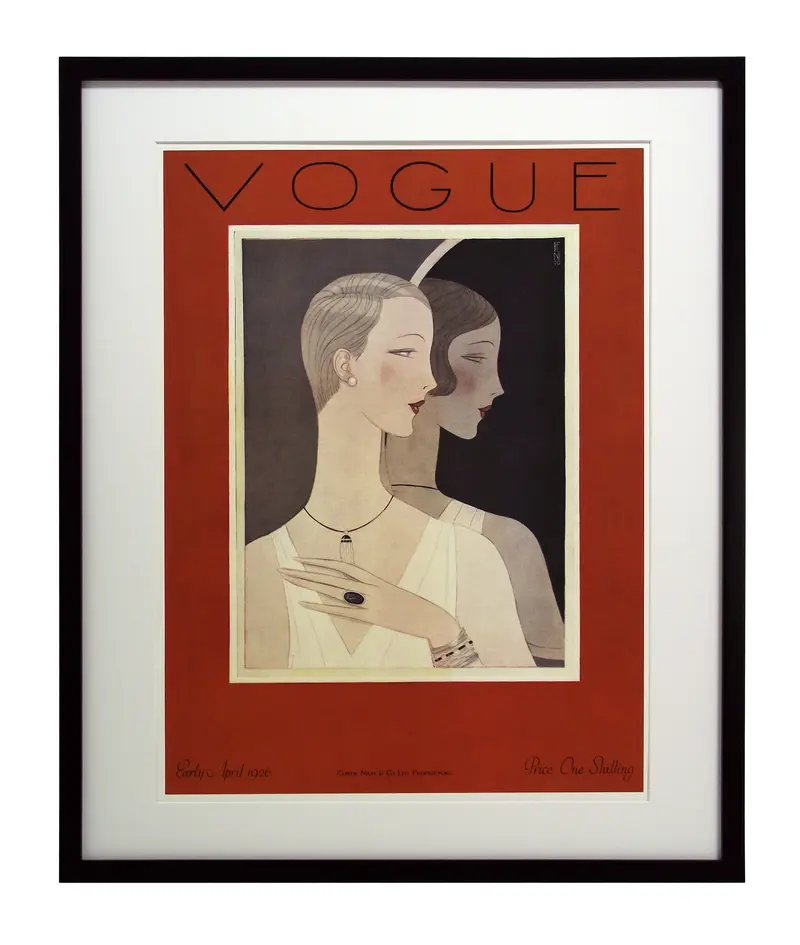 Obraz Okładka VOGUE, wczesny kwiecień 1926 w ramie 60x73,5 cm