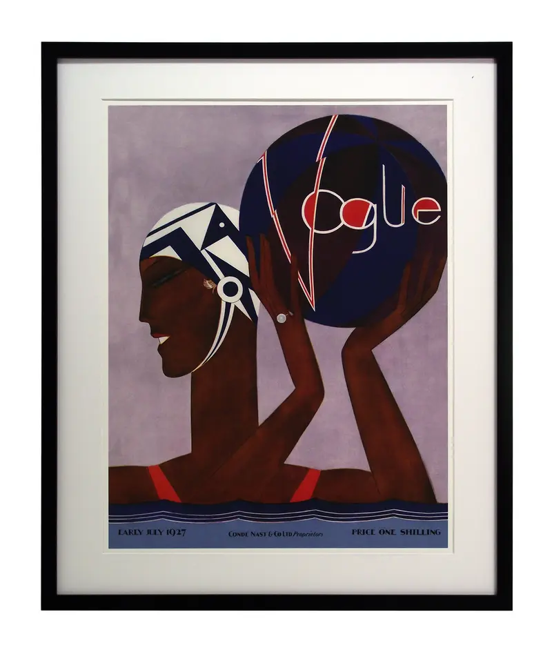 Obraz Okładka VOGUE, wczesny lipiec 1927 w ramie 60x73,5 cm