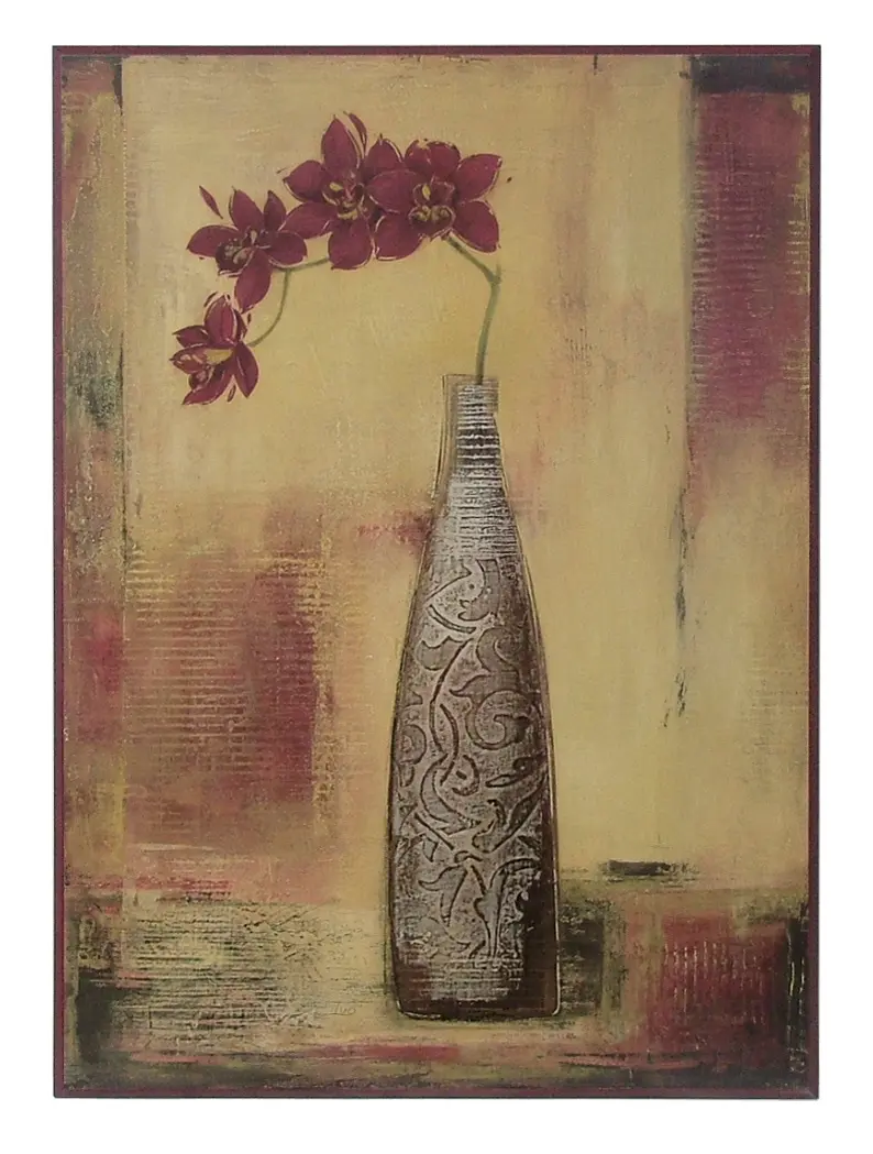 Obraz Orchidea w wazonie na płycie 51x71 cm
