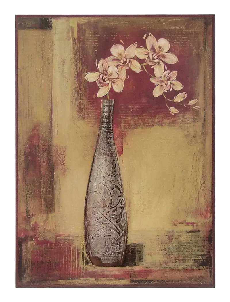 Obraz Orchidea w wazonie na płycie 51x71 cm